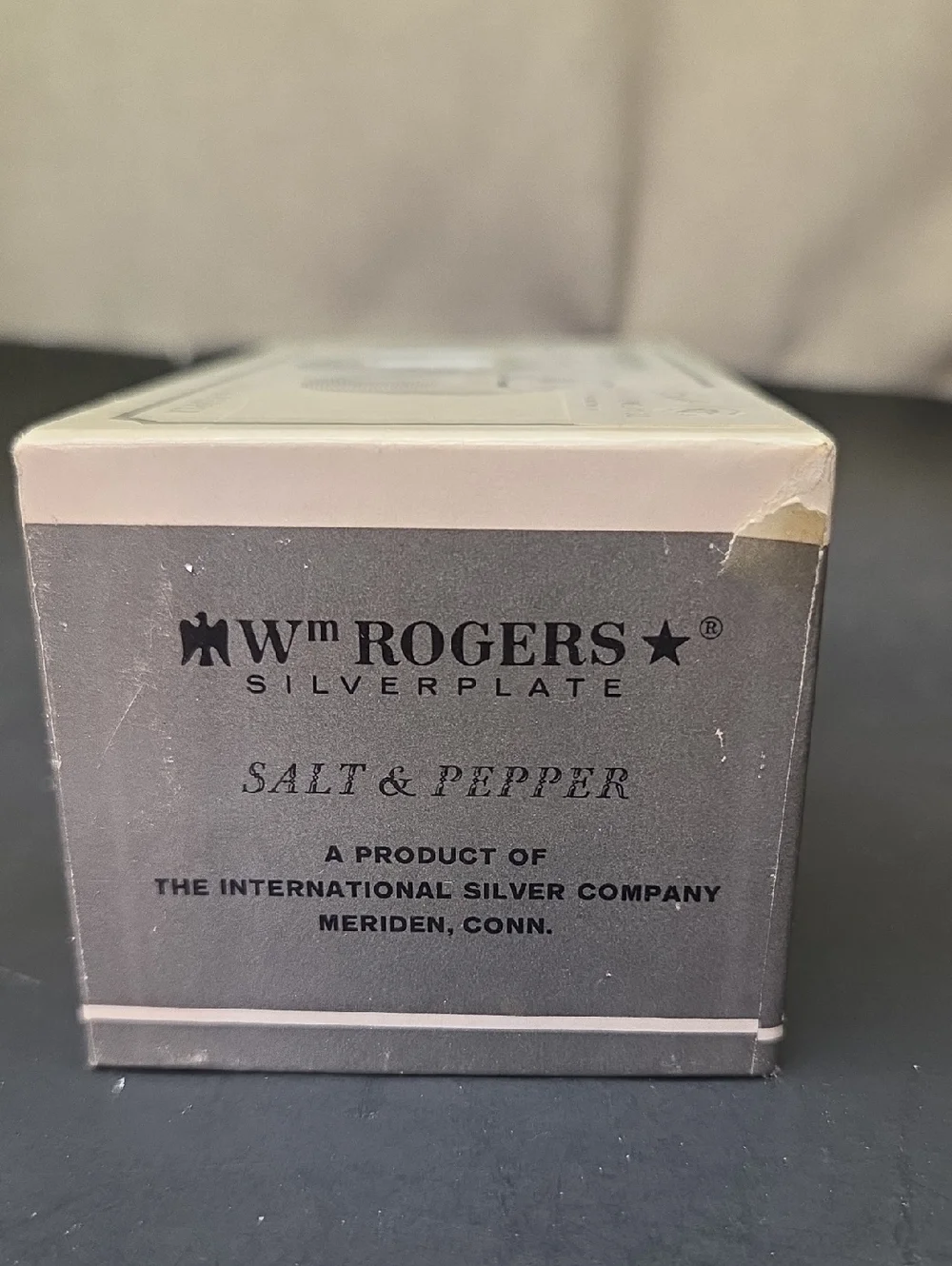 Vintage WM. ROGERS Silverplate Salt & Pepper Shakers ‎ Number 864 USA